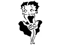 Betty Boop stencil