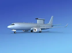 Boeing E-8 Posiedon AEWS Rep of Korea 3D model