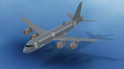 Flight Airbus  3D model
