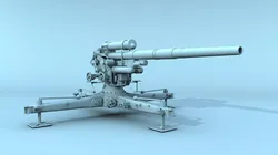 German FLAK 88 mm 3D model
