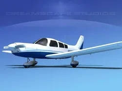Piper PA-28-235 Cherokee  V06 3D model