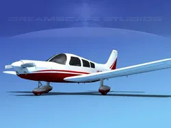 Piper PA-28-235 Cherokee V08 3D model