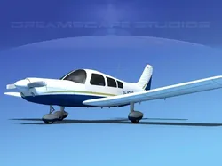 Piper PA-28-235 Cherokee  V09 3D model