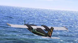 Plane propeller flying in sky 3D model