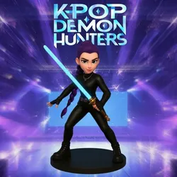 Rumi Goth - K-Pop Demon Hunters Protagonist 3D Printable Anime Figure