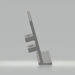 Screw-on telephone holder