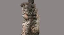 Stone Old Sculpture Drum 01