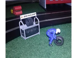 Tyre rack Scalextric 1/32