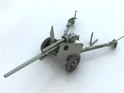 3-inch Gun M5 3D model