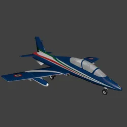 Aermacchi MB 339 Low-poly 3D model