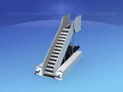 Airport Stairs 1 3D model