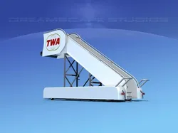 Airport Stairs TWA 3D model