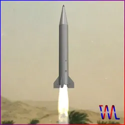 Al Samoud II Ballitic Missile 3D model