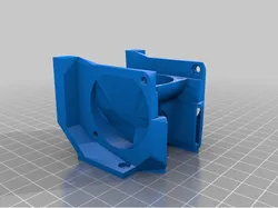 Anycubic i3 Mega hotend E3D V6 with triple 40mm fan