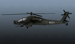 Apache helicopter - helicopter Low-poly 3D model