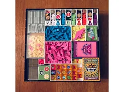 Board Game Insert for Dinosaur Island X-treme Edition & Totally Liquid - Fit (almost) everything in one box