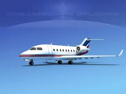 Bombardier Challenger CL-605 V02 3D model