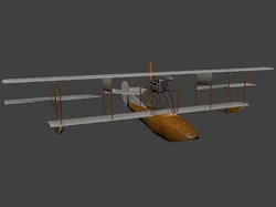 Curtiss Models F Low-poly 3D model