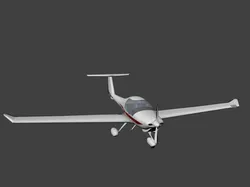 Diamond DA20 Katana Low-poly 3D model