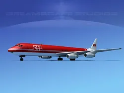 Douglas DC-8-63F DHL Cargo 2 3D model
