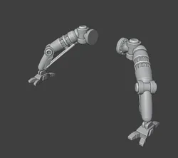 Gaslands 20mm (1:64) Scale Mechanical Leg Set – Miniature Tabletop Gaming STL
