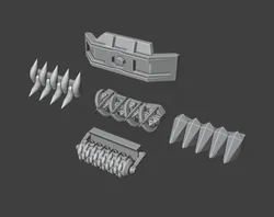 Gaslands 20mm (1:64) Scale Ram Seven Weapons Set – Miniature Tabletop Gaming STL