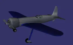 Hughes H1 Racer Low-poly 3D model