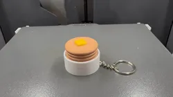Kawaii Pancake Stack Clicker Fidget Keychain - Free 3D Print Model