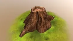 Low Poly Tree Stump