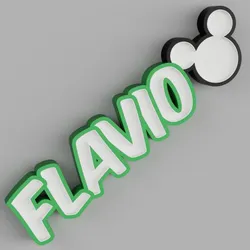 NAMELED Flavio(Mickey)- LED LAMP WITH NAME