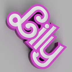NAMELED LILY (Font Barbie)- LED LAMP WITH NAME
