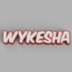 NAMELED WYKESHA- LED LAMP WITH NAME
