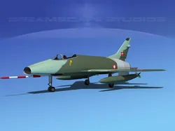 North American  F-100D Super Sabre France 3D model