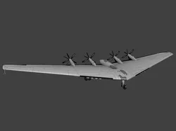 Northrop XB 35 Low-poly 3D model