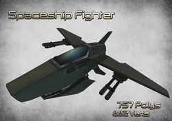 Space Fighter 01 Low-poly 3D model