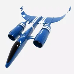 spacespeedster futuristic jet 3D model