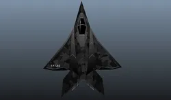 Stealth Fighter Low-poly 3D model