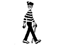 Where's Wally stencil