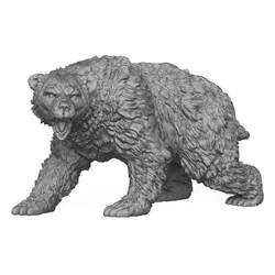 Wild Polar Bear 3D Print Model
