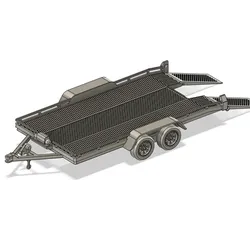 1:43 scale car trailer for RC or static
