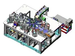 3D CAD Model Disposable Cup Production Machine.  High-Speed Automatic Cup Forming & Packaging System