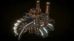 3DRT - Sci-Fi building - Mining factory