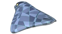 Abstract alien space ship 3D model