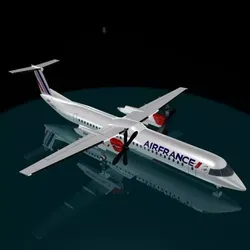 Air france Regional dash 8-400 3D model