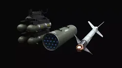Aircraft Weapons with Marines Textures 3D model