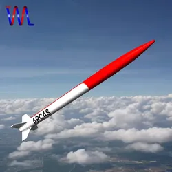 ARCAS Sounding Rocket Low-poly 3D model