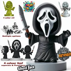 Cute Chibi Ghostface - Scream | Halloween Special (AMS & STL) 🔪