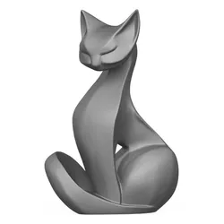 Decorative Cat Statue 3D Print Model