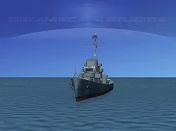 Destroyer Escort DE-222 USS Fowler 3D model