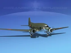 Douglas C-47 Dakota France 3D model